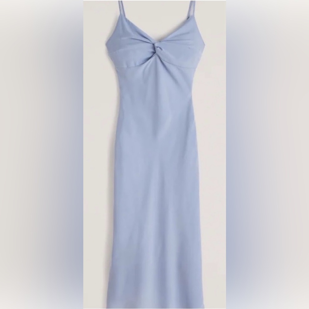 Abercrombie & Fitch Light Blue Midi Dress